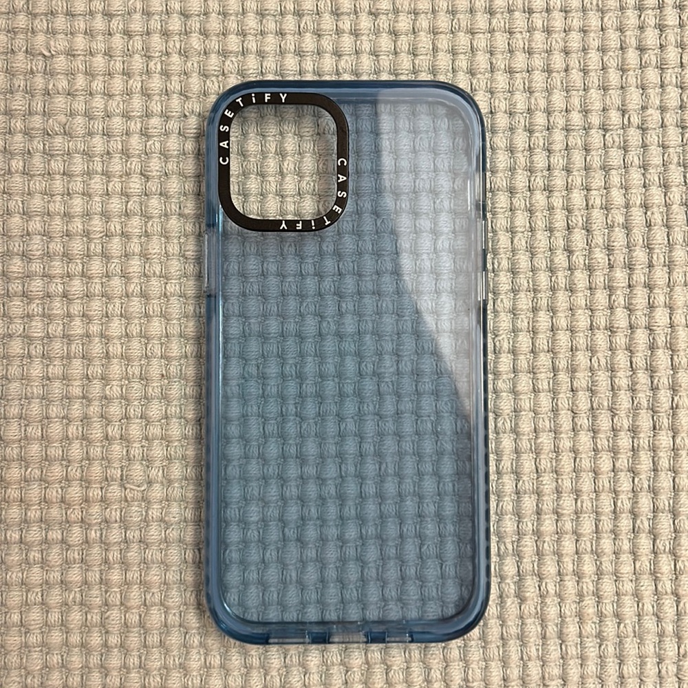 Casetify blue clear iPhone 12 phone case